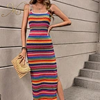 long style crochet summer dress